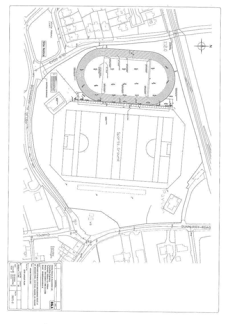 800x1138 Pitch Round Towers Gfc Kildare - Running Track Sketch