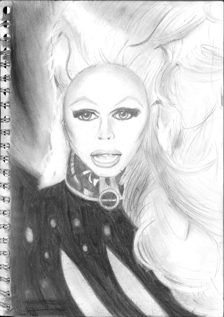 752x1063 Observational Sketch - Rupaul Sketch