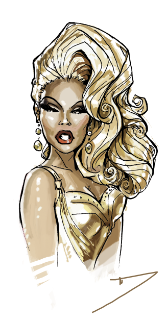 327x631 Ru Paul The Talent Rupaul, Rupaul Drag And Rupaul - Rupaul Sketch