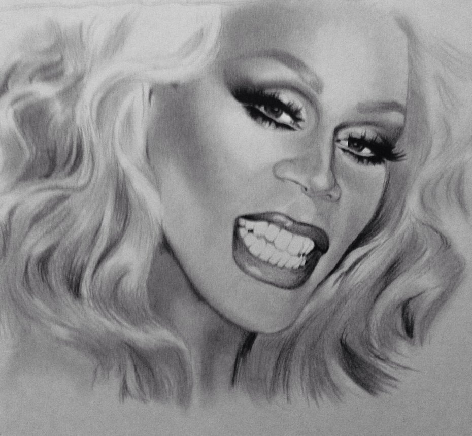 Rupaul Sketch at PaintingValley.com | Explore collection of Rupaul Sketch