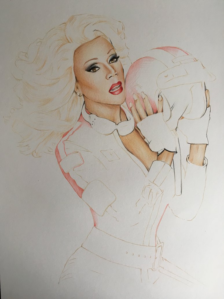774x1032 Rupaul Drag Race Drawing Wip By Billyboyuk - Rupaul Sketch