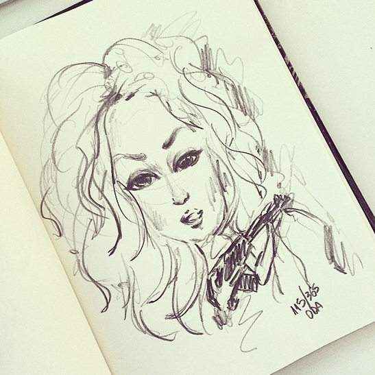 547x547 Alaska - Rupaul Sketch