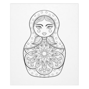 307x307 Make Your Own Russian Doll Blanket - Russian Doll Sketch