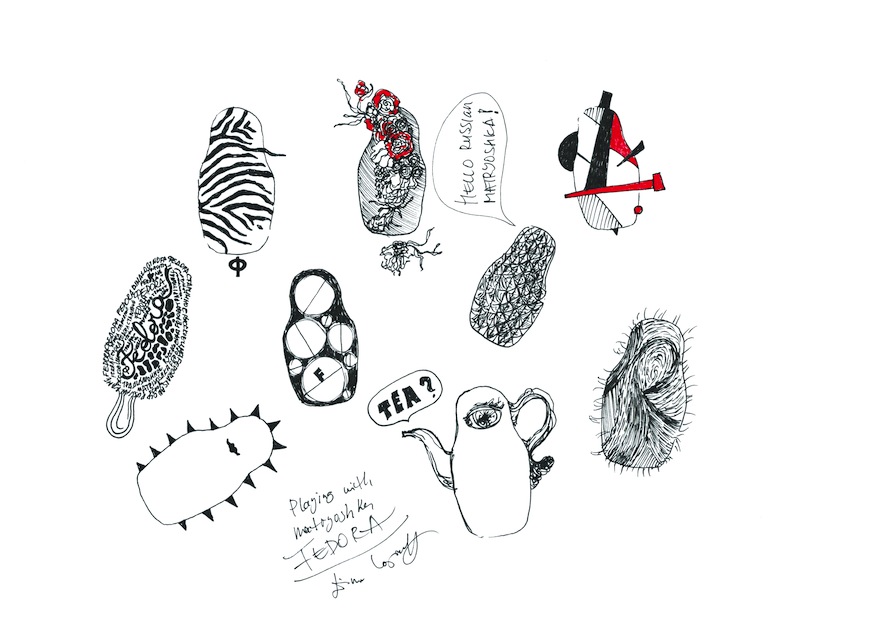 880x622 The Fedora Lighting Range Is Inspired By A Russian Doll Design - Russian Doll Sketch