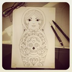 236x235 Russian Doll Sketch - Russian Doll Sketch