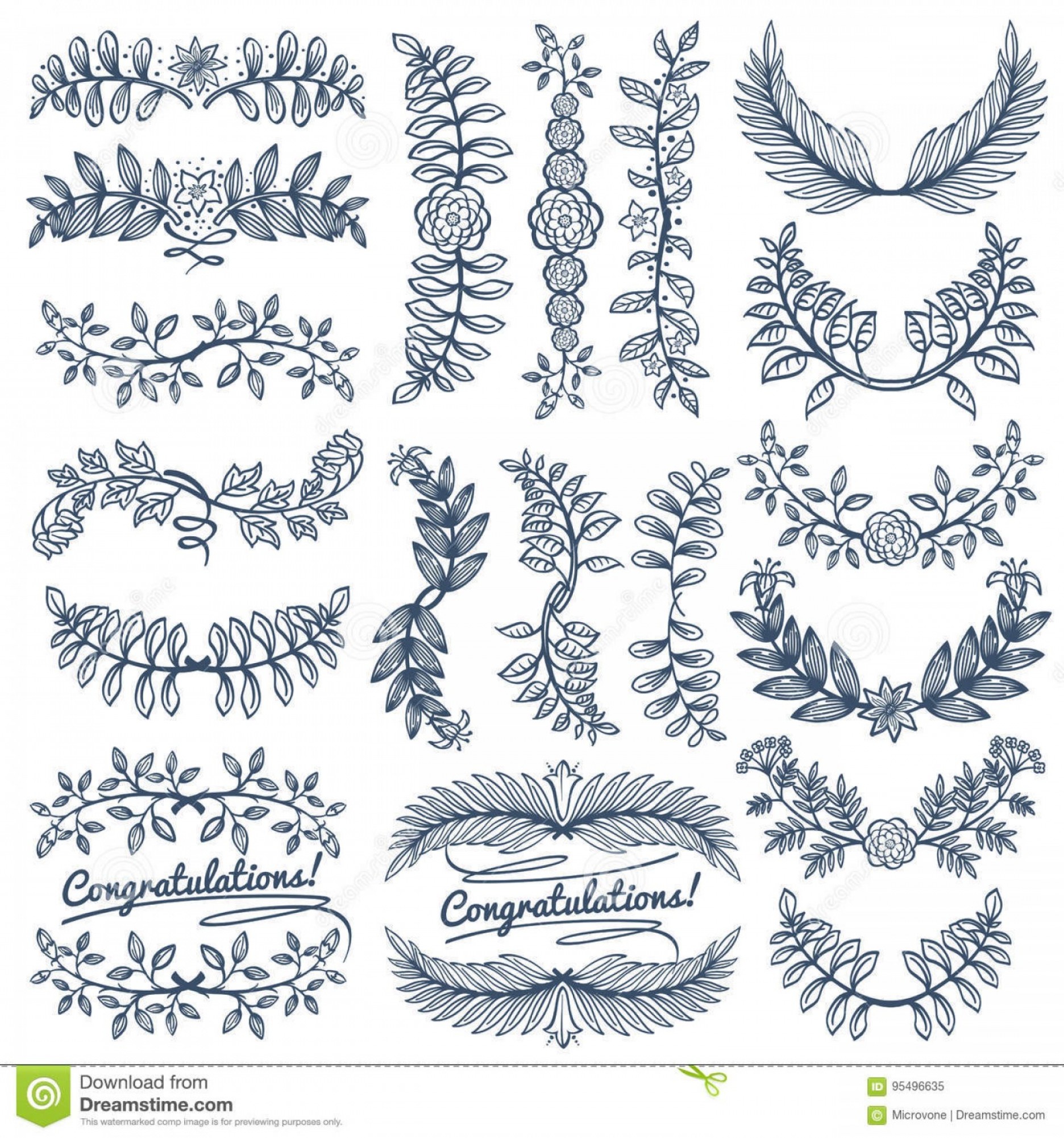 1872x2001 Stock Illustration Vintage Rustic Decoration Wedding Celebration - Rustic Sketch