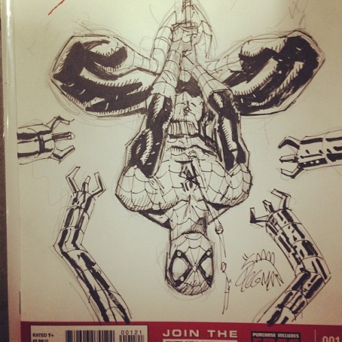 500x500 Ryan Stegman Art Spider Man Sketch - Ryan Stegman Sketch