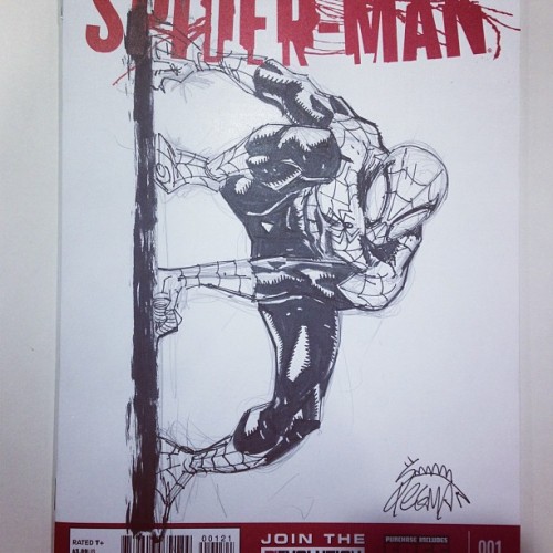 500x500 Ryan Stegman Art Superior Spider Man Sketch! - Ryan Stegman Sketch