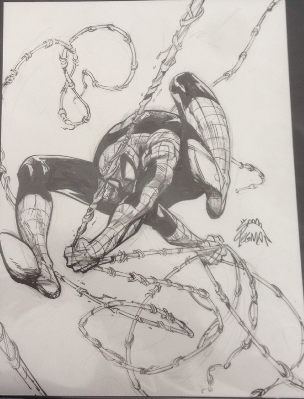 610x800 Ryan Stegman Commission Of Spider Man (Pencil And Inks) Influenced - Ryan Stegman Sketch