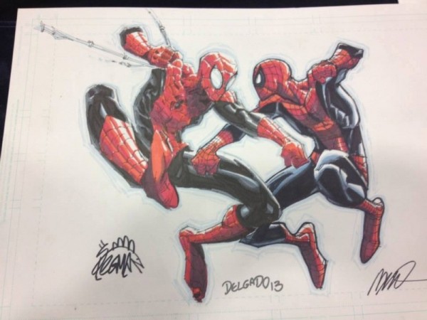 600x450 Stolen Superior Vs Amazing Spider Man Art By Ryan Stegman - Ryan Stegman Sketch