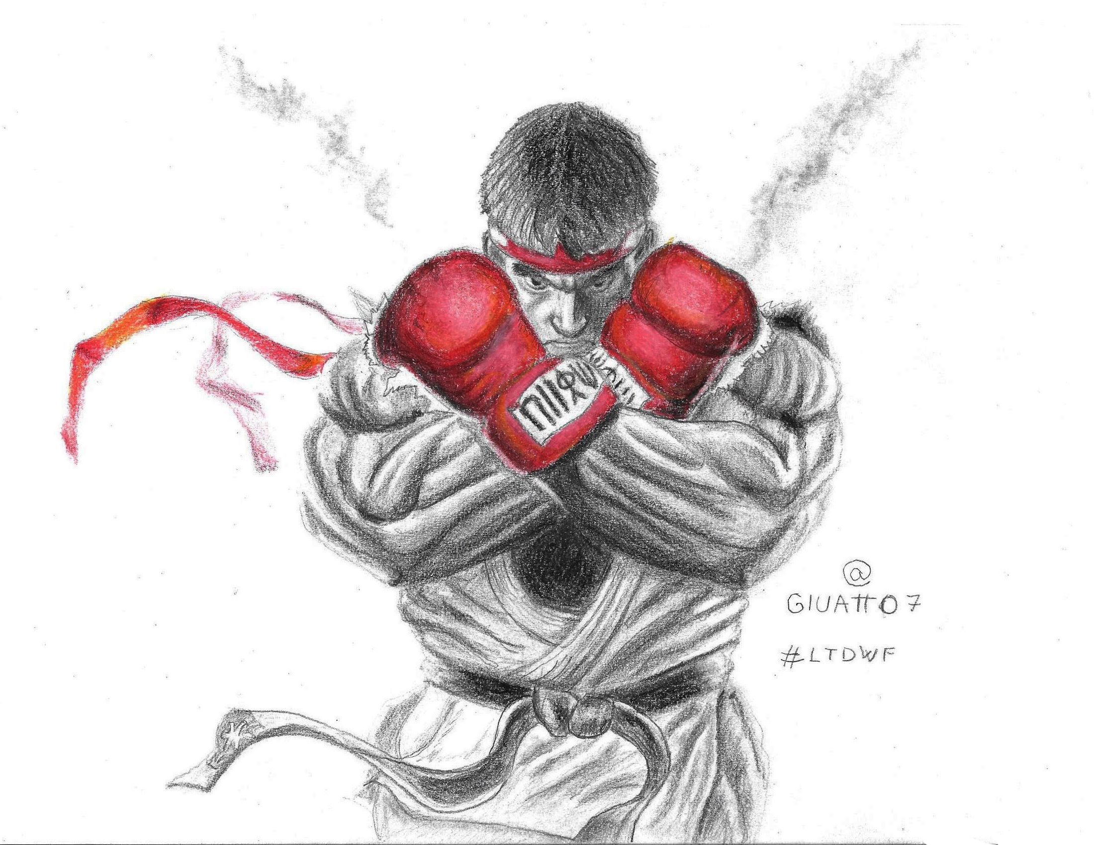 2202x1700 Ryu Street Fighter Learn To Draw With Friends Tutorial Steemkr - Ryu Sketch