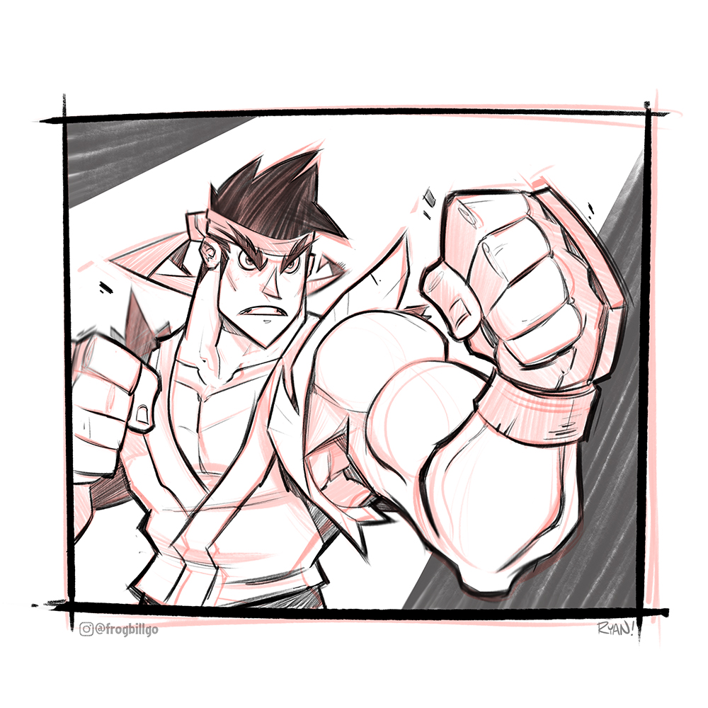 1000x1000 Ryu Sketch! - Ryu Sketch