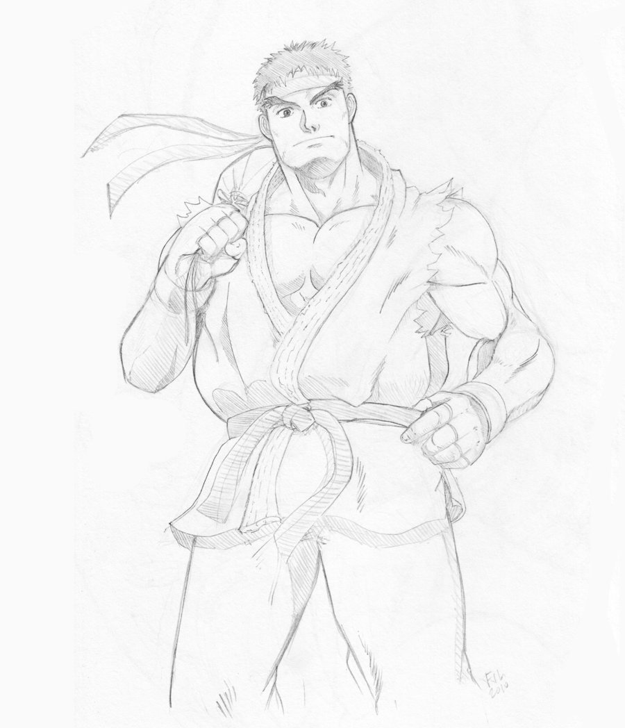 Ryu Sketch at PaintingValley.com | Explore collection of Ryu Sketch