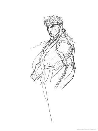 337x450 Street Fighter - Ryu Sketch