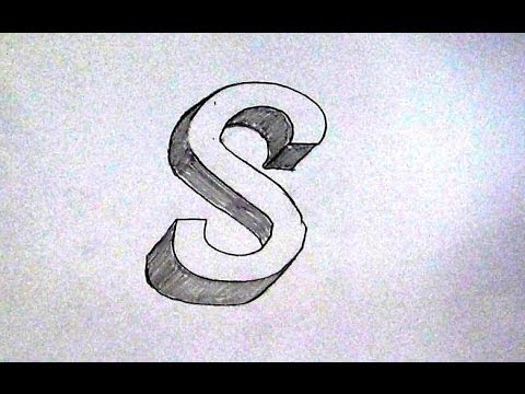 480x360 How To Write Letter S In 3d Easy 3d Sketch Tutorial For Kids - S Sketch