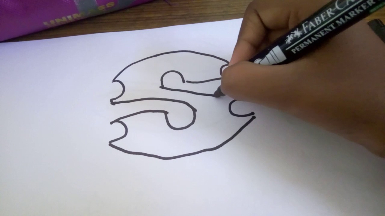 1280x720 How To Draw A Stylish S - S Sketch