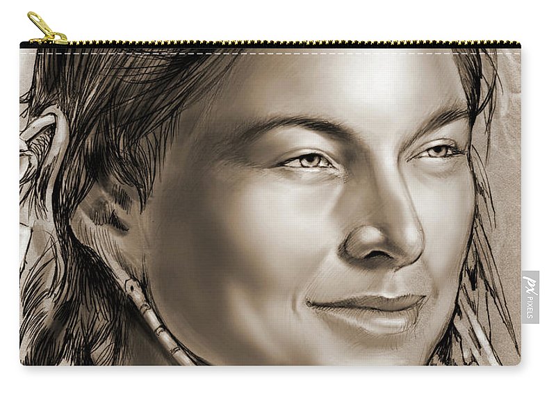 800x570 Sacagawea 2 Carry All Pouch For Sale By Greg Joens - Sacagawea Sketch