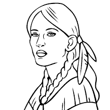 224x224 Sacagawea Clip Art - Sacagawea Sketch