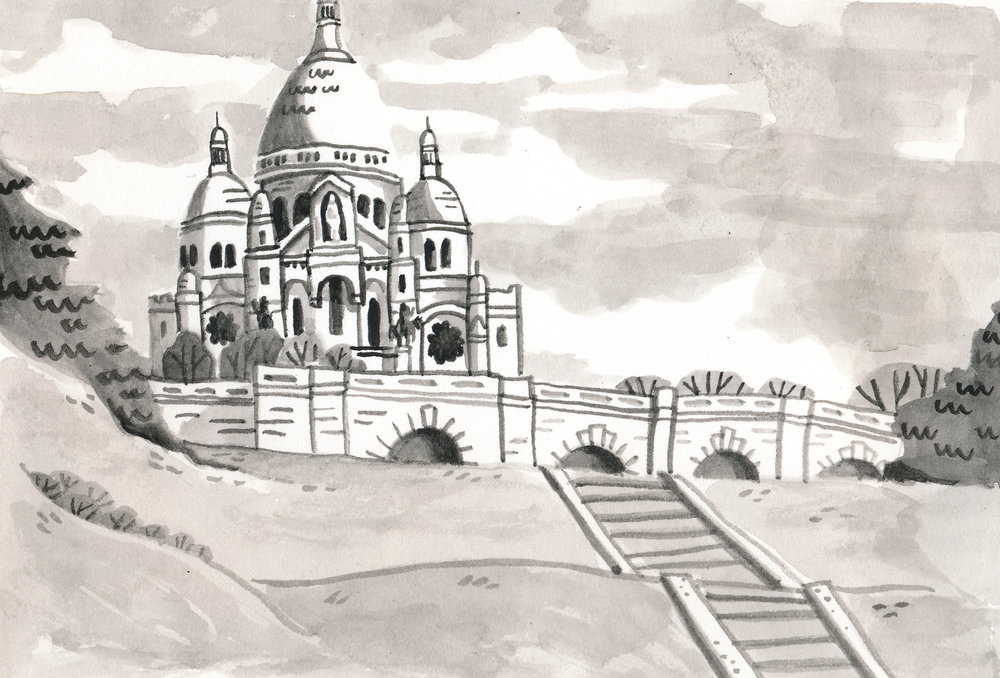 1000x678 Sacre Coeur Kate Palermo - Sacre Coeur Sketch