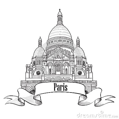 400x400 Sacre Coeur Clipart - Sacre Coeur Sketch