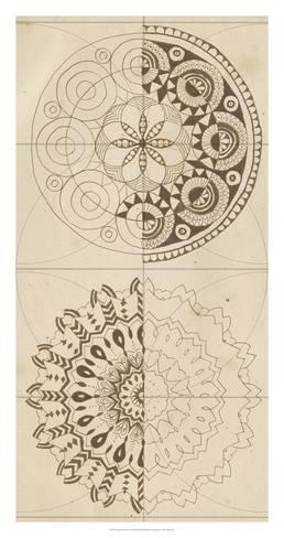 258x488 Sacred Geometry Sketch Ii Giclee Print By Naomi Mccavitt - Sacred Geometry Sketch