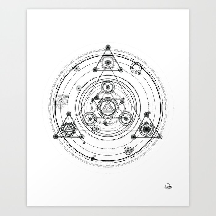700x700 Sacred Geometry And Geometric Alchemy Design Art Print By - Sacred Geometry Sketch