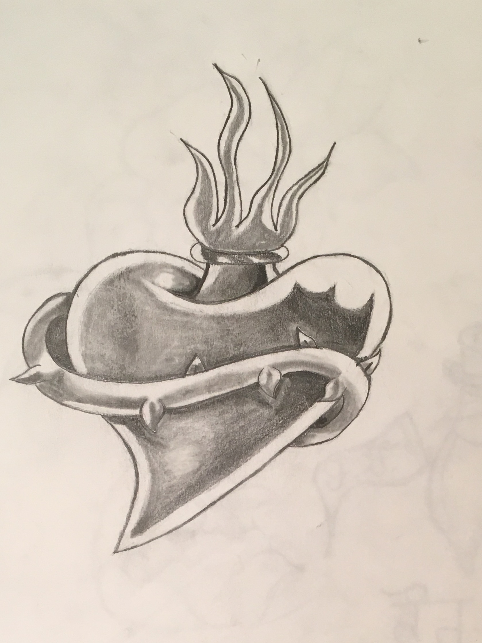 1678x2238 Pencil Sketch Sacred Heart - Sacred Heart Sketch