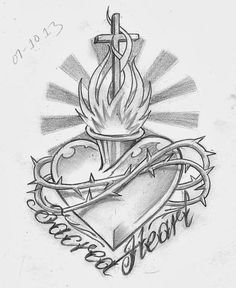 236x288 Sacred Amp Anatomical Hearts Tattoo Tattoo Tattoos - Sacred Heart Sketch