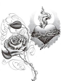 236x314 88 Best Sacred Heart Images In 2018 Tattoo Sketches - Sacred Heart Sketch