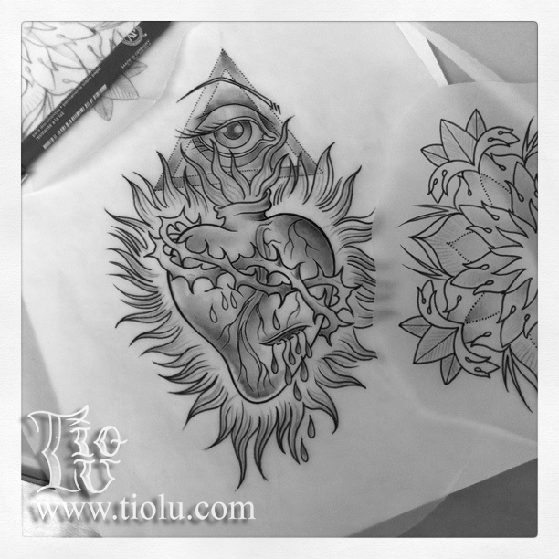 Sacred Heart Sketch at PaintingValley.com | Explore collection of ...