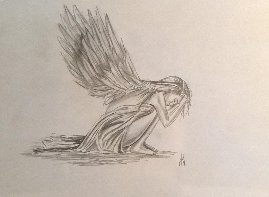 900x660 Sad Angel Drawings Fine Art America - Sad Angel Sketch