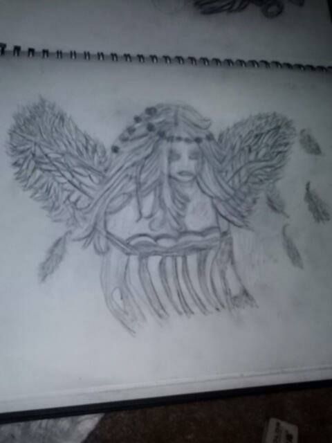 480x640 My Best Friend Kelleys Personal Sketches, Drawings, And - Sad Angel Sketch