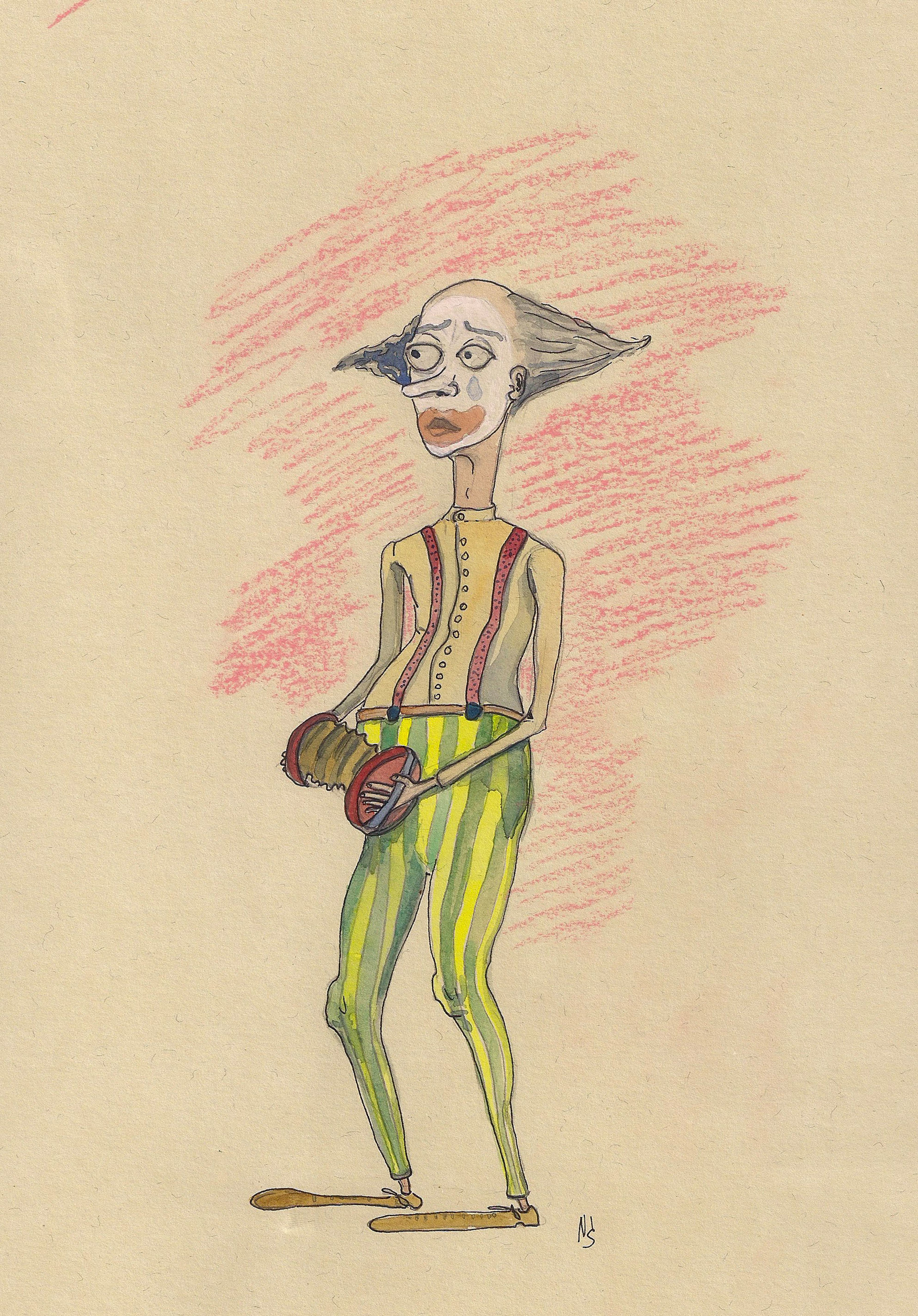 1920x2754 Natasha Stolberg - Sad Clown Sketch