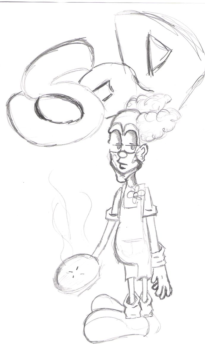 690x1158 Sad Clown By Ryu Hyabusa - Sad Clown Sketch