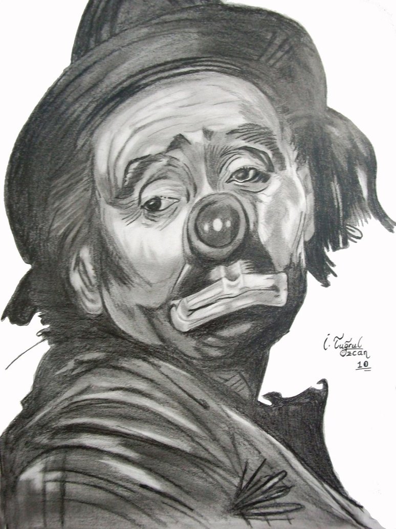 Sad Clown By Tuqrull - Sad Clown Sketch. 
