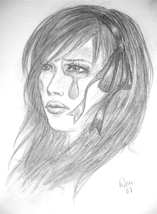 513x700 Sad Clown Sketch By Auriond - Sad Clown Sketch