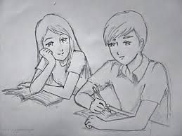 259x194 Image Result For Pencil Sketches Of Lonely Sad Girl Drawings Of - Sad Couple Sketches
