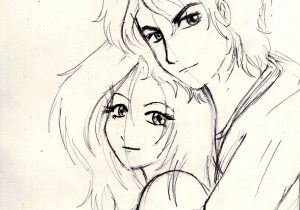 300x210 Pencil Sketch Animation Couple Hd Wallpapers Cute Love Sketch - Sad Couple Sketches