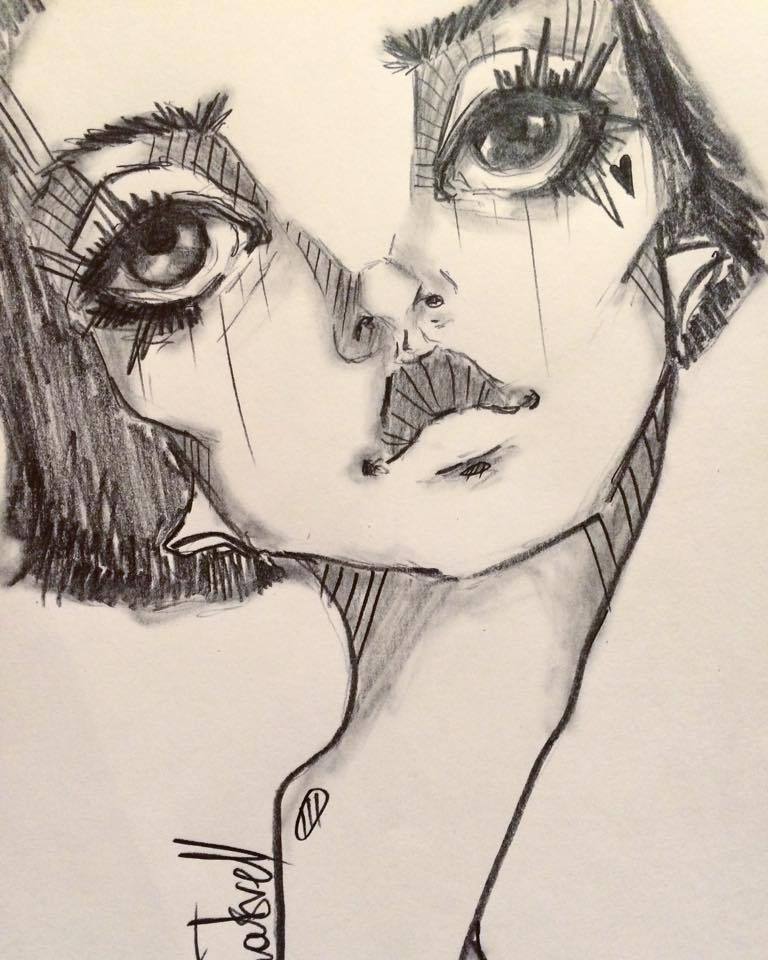 768x960 Big Sad Eyes Sketch - Sad Eyes Sketch