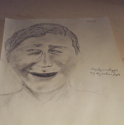 395x400 Sad Eyes - Sad Eyes Sketch