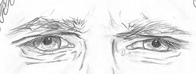 398x151 How To Draw Eyes Drawing And Coloring - Sad Eyes Sketch
