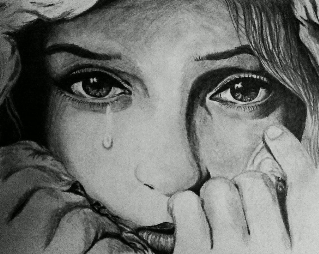 1024x815 Sad Face Crying Drawing Tattoo Ideas Drawings, Art - Sad Face Sketch