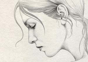 300x210 Sad Face Pencil Drawings Drawings Of Sad Faces Drawn Sadness Sad - Sad Face Sketch