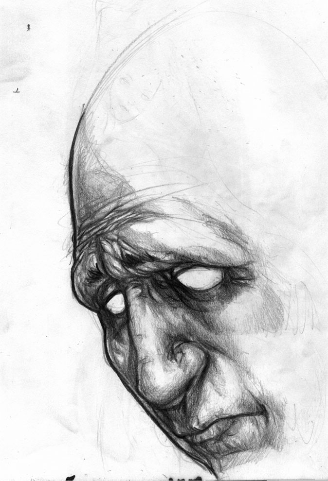 674x990 Sad Face By Suarezart - Sad Face Sketch