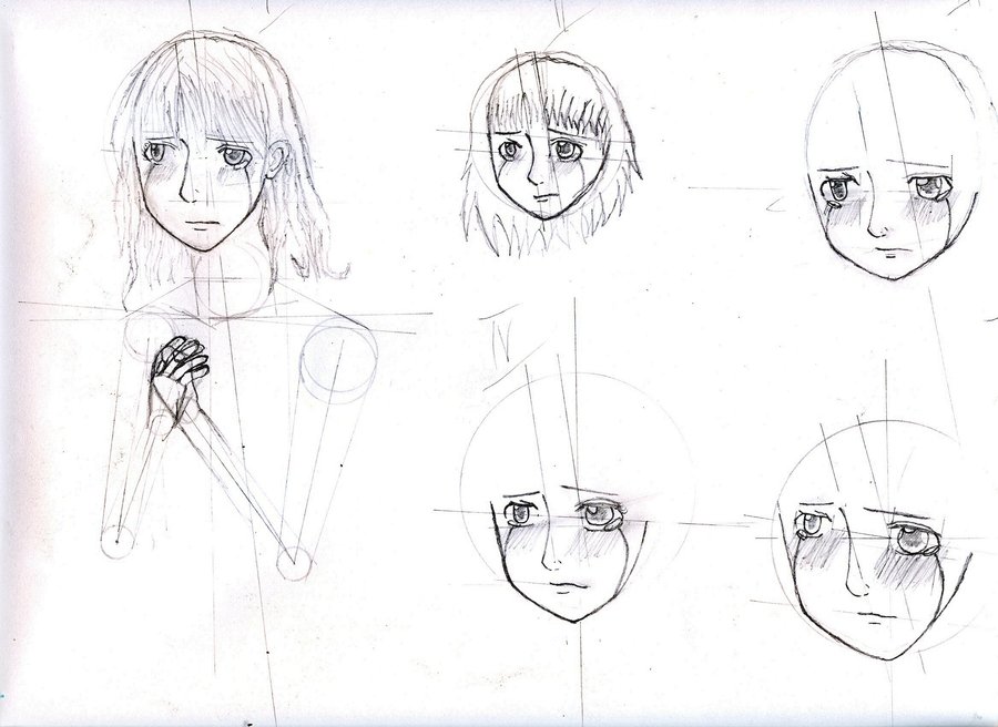 900x656 Sad Face Of Girl Sketch By Nilief - Sad Face Sketch