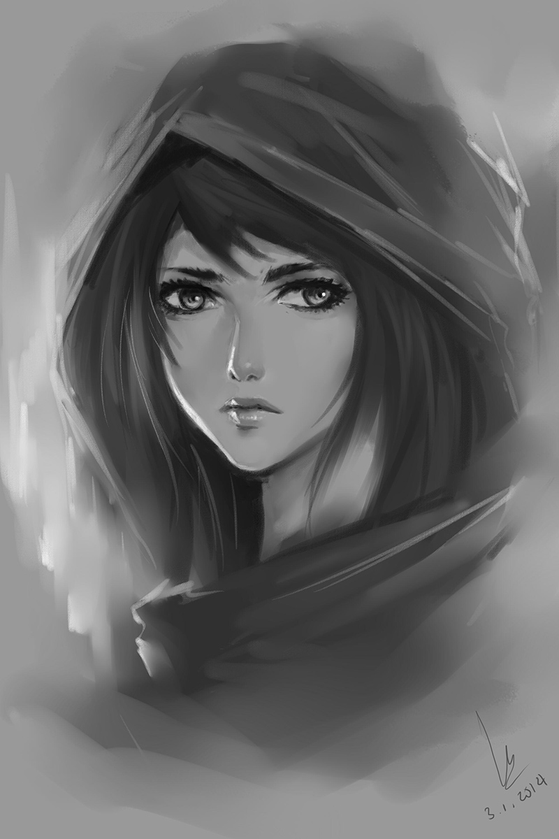 Sad Girl Face Sketch at PaintingValley.com | Explore collection of Sad ...