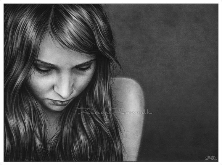750x558 Wallpaper Image Picture Photo Sketch Illustration Sad Girl Wallpaper - Sad Girl Face Sketch