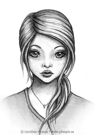 Sad Girl Face Sketch at PaintingValley.com | Explore collection of Sad ...