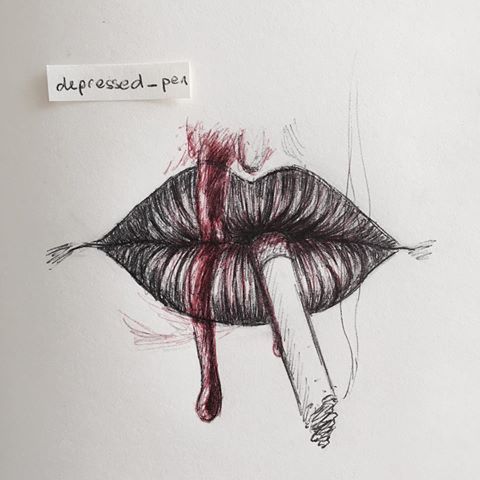 480x480 Image Result For Sad Lips Drawing Drawing Inspiration - Sad Lips Sketch
