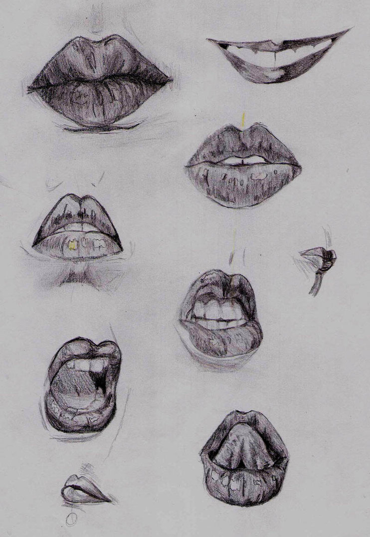 Sad Lips Sketch at PaintingValley.com | Explore collection of Sad Lips ...